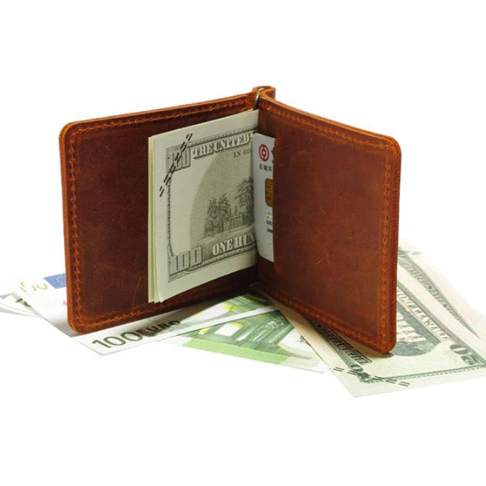 Vintage Men Wallet With Money Clip