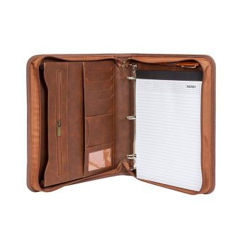 3 Ring Padfolio Mit Reißverschluss