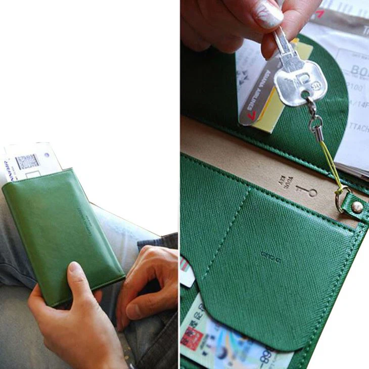 pu leather passport cover