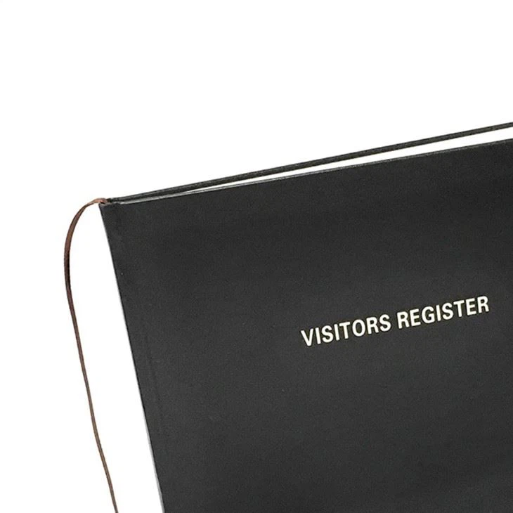 Leather Customized Guest Book