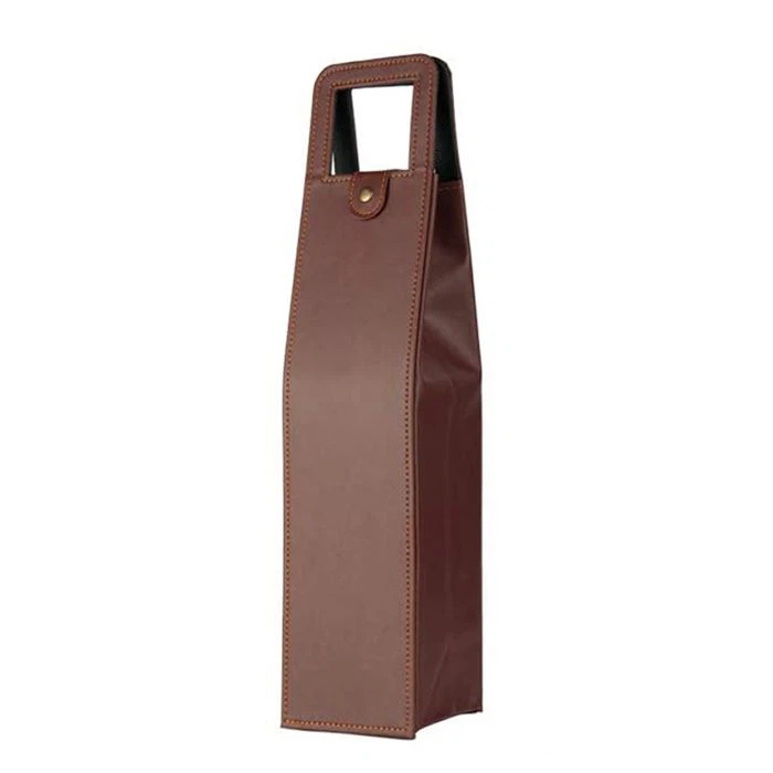 Leather Wine Bag With Handles