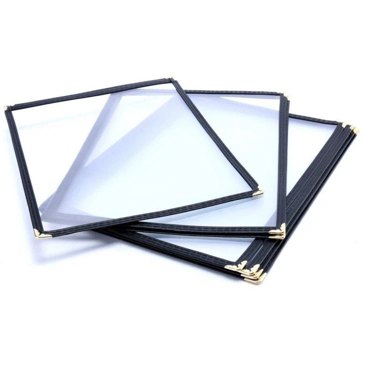 PU Leather Binding Menu Cover