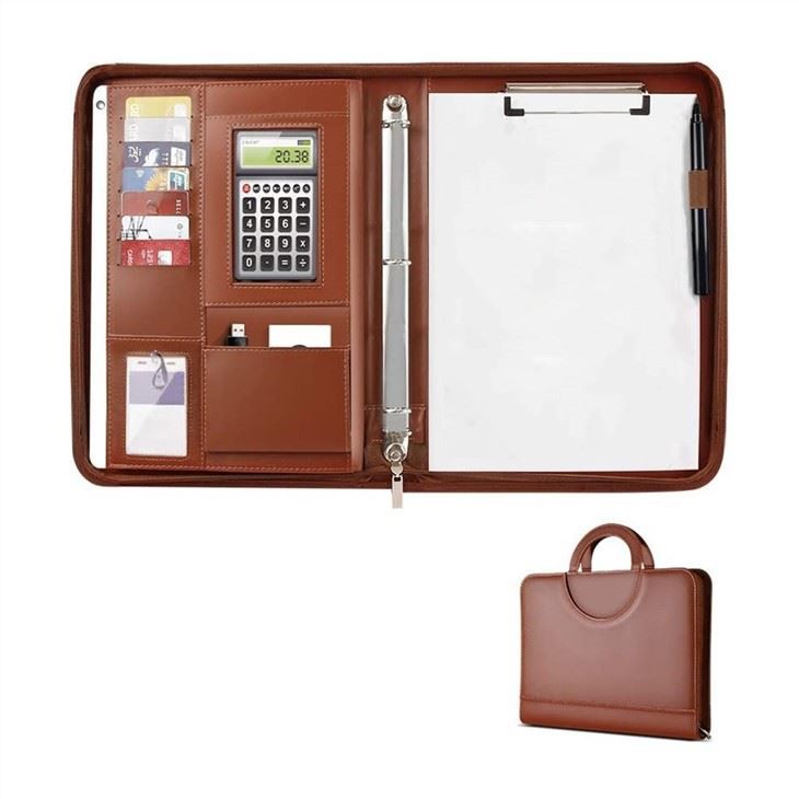 PU Leather Business A4 Portfolio