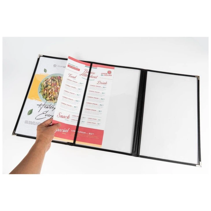 pvc menu cover