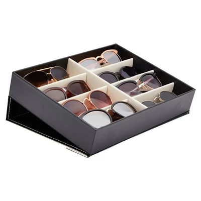 Sonnenbrillen-Vitrine aus Leder