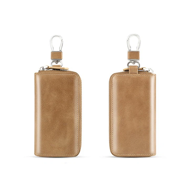 Gold Leather Key Case